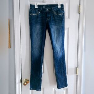 Punk studed size 4 skinny jeans